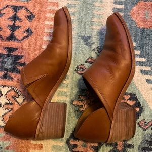 Madewell heeled slip on ankle booties 8.5